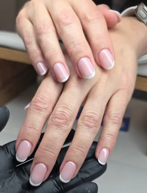 Russian manicure by Sasha.B.B.B Nail Studio in Boca Raton