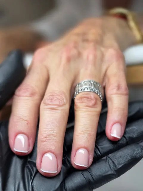 Russian manicure by Sasha.B.B.B Nail Studio in Boca Raton