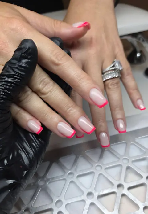 Russian manicure by Sasha.B.B.B Nail Studio in Boca Raton
